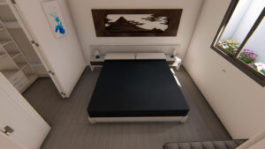 dormitorio casa prefabricada modelo Estepona