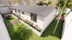 exterior de casas prefabricadas modelo Estepona